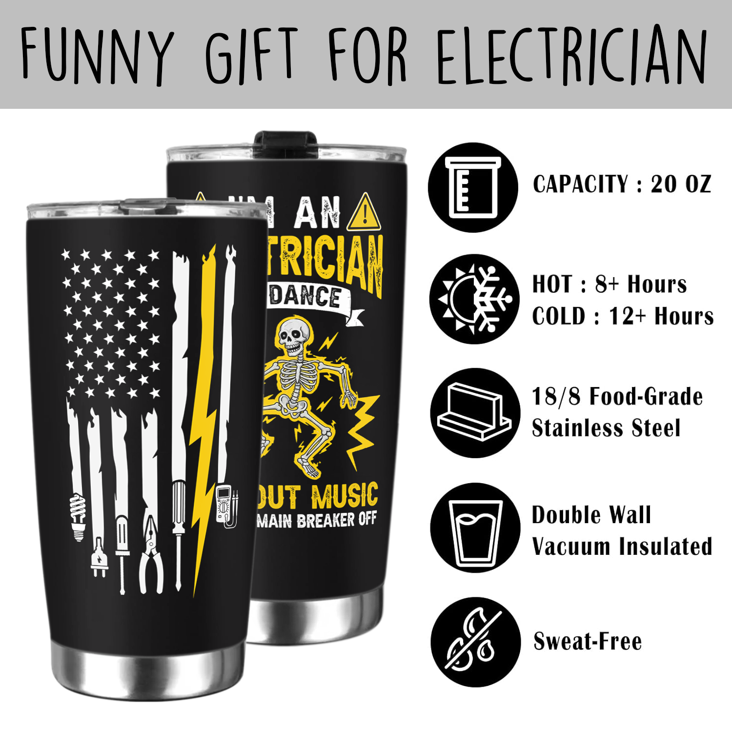 Electrician 20 Oz Tumbler