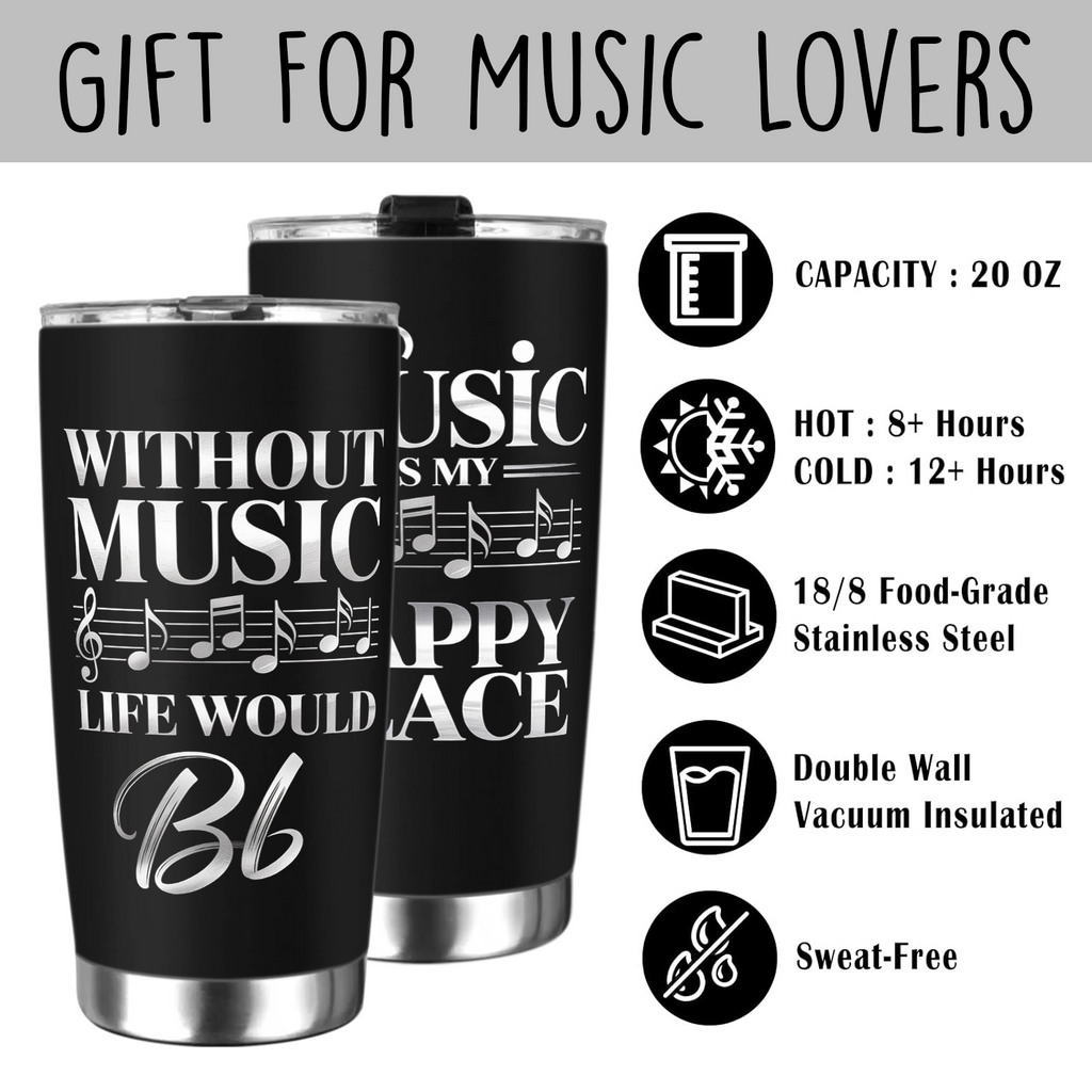 Music 20 Oz Tumbler