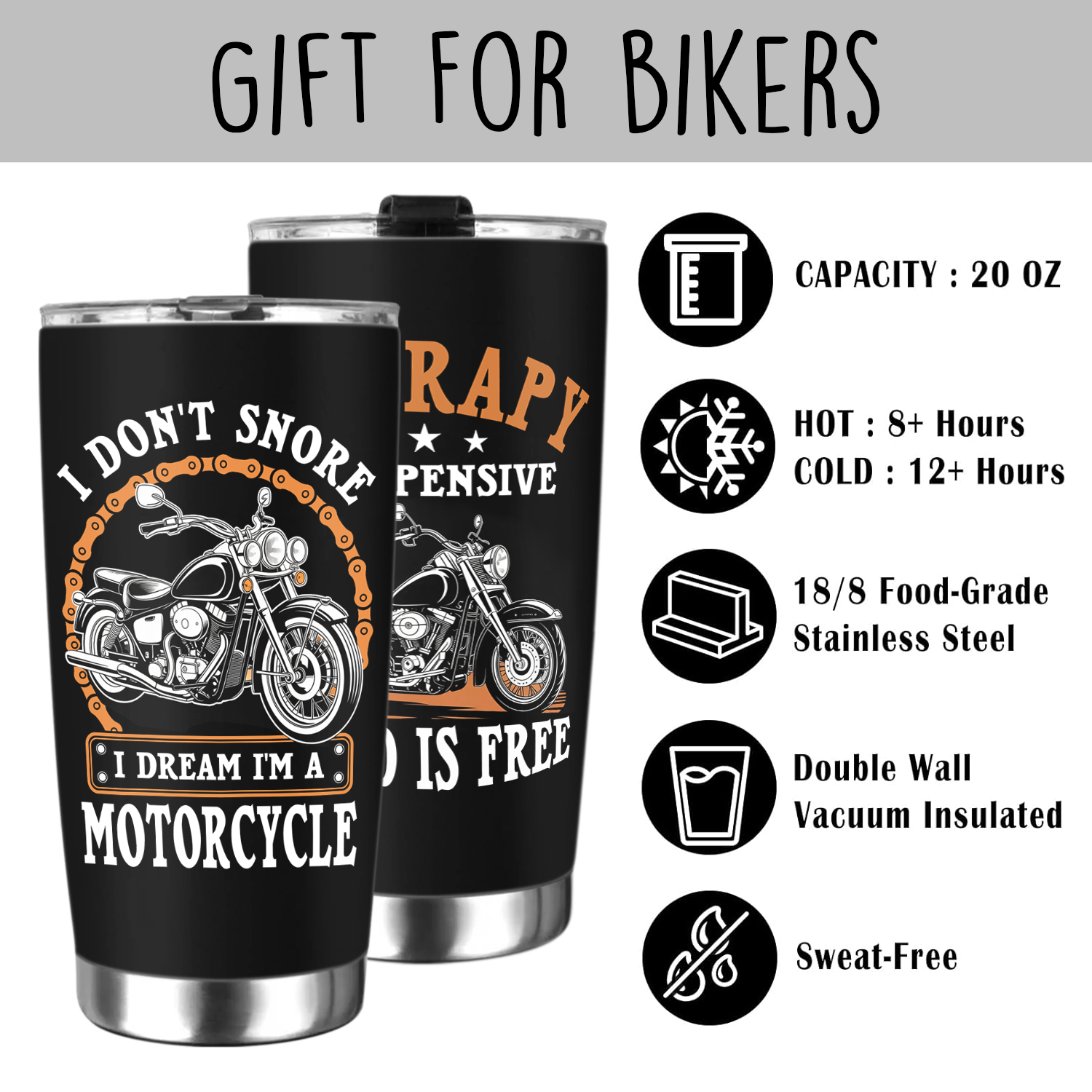 Motorcycle 20 Oz Tumbler
